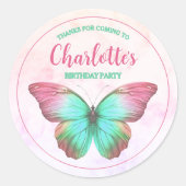 Stickers Merci de la fête des papillons (Devant)