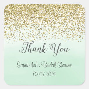 Stickers Merci de la menthe et de l'or