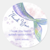 Stickers Merci de la queue de sirène mûre d'aquare (Devant)