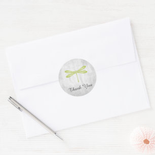 Stickers Merci de libellules verts