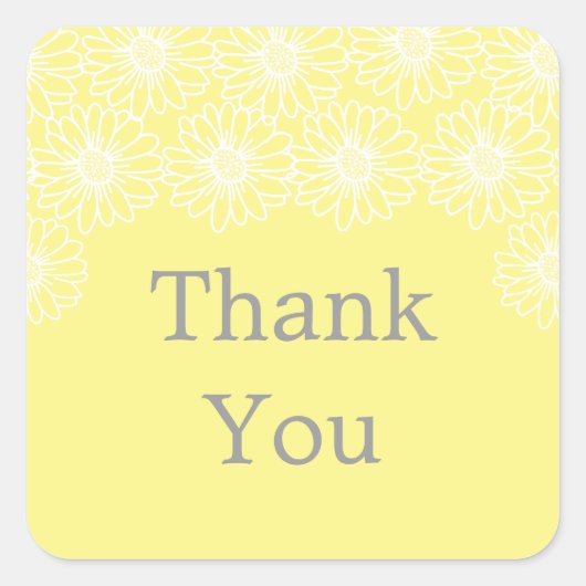 Stickers Merci de marguerites (Devant)
