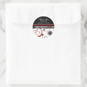 Stickers Merci de mariage hivernal (Sac)