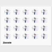 Stickers Merci de mariée mignonne (Feuille)