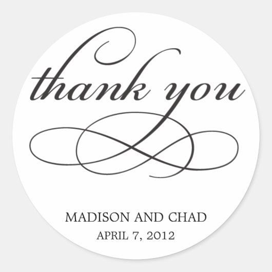 Stickers Merci de script intemporels (Devant)