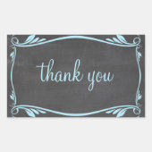 Stickers Merci de tableau de bord bleu (Devant)