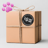 Stickers Merci d'entreprise avec logo noir