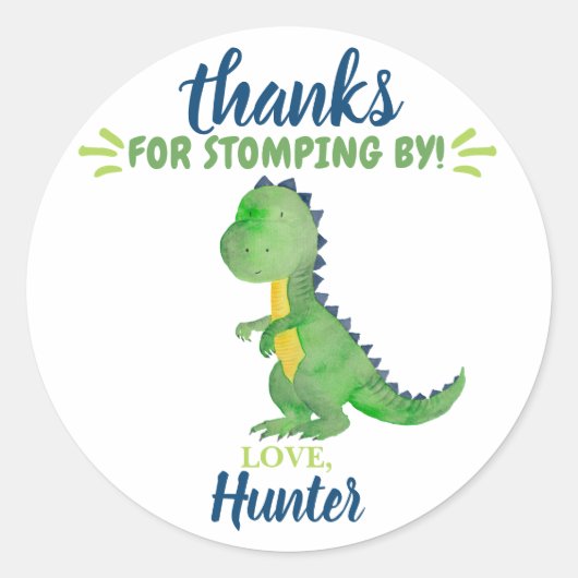 Stickers Merci Dinosaur Favoriser (Devant)