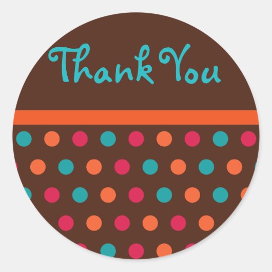 Stickers Merci Dots modernes (Devant)