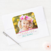 Stickers Merci doux photo d'anniversaire (Enveloppe)