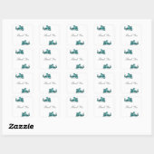 Stickers Merci Dragon turquoises (Feuille)