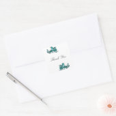 Stickers Merci Dragon turquoises (Enveloppe)