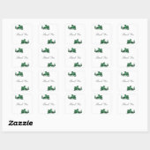 Stickers Merci Dragon Vert (Feuille)