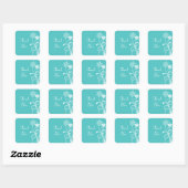 Stickers Merci Dramatique Floral (Feuille)