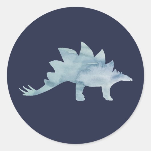 Stickers Merci du parti Stegosaurus Dinosaur (Devant)