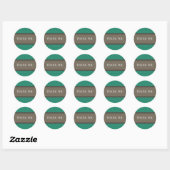 Stickers Merci Emerald Fancy Lattice (Feuille)