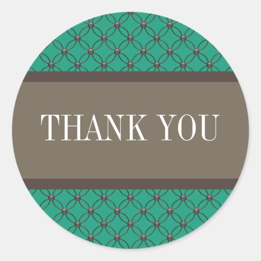 Stickers Merci Emerald Fancy Lattice (Devant)