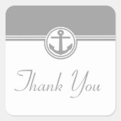 Stickers Merci en Ancre marine gris (Devant)