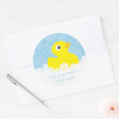 Stickers Merci en caoutchouc Ducky - bleu (Enveloppe)