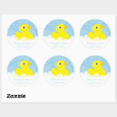 Stickers Merci en caoutchouc Ducky - bleu (Feuille)
