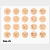 Stickers Merci en cuivre (Feuille)