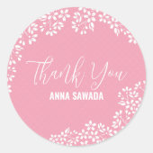Stickers Merci en fleurs de cerisier SAKURA (Devant)