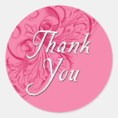 Stickers Merci en rose (Devant)