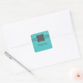 Stickers Merci frontalier Aqua Medallion (Enveloppe)
