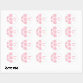 Stickers Merci frontière de Zinnia, rose (Feuille)