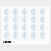 Stickers Merci frontière Zinnia, bleu (Feuille)