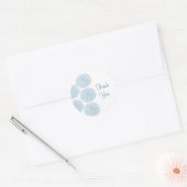 Stickers Merci frontière Zinnia, bleu (Enveloppe)