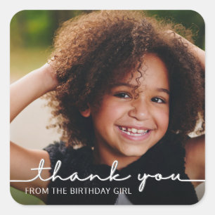 Stickers Merci Fun Custom Photo Anniversaire