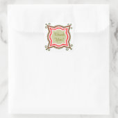 Stickers Merci Gold Red Custom (Sac)
