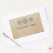 Stickers Merci Gris Grunge D20 Dice (Enveloppe)