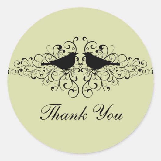 Stickers Merci Inséparable à la menthe (Devant)