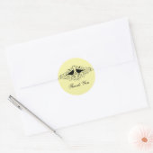 Stickers Merci Inséparable Jaune (Enveloppe)