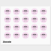 Stickers Merci Inséparable rose (Feuille)
