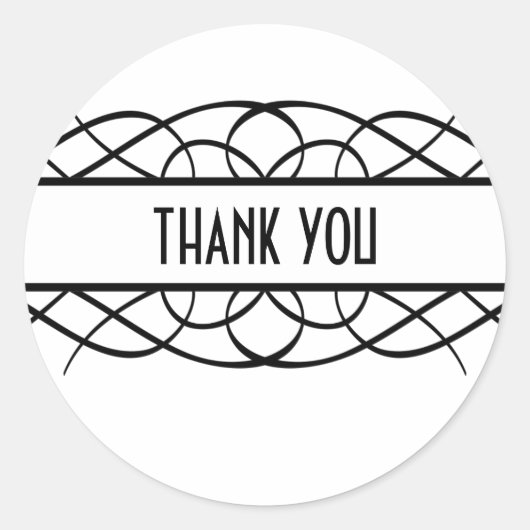 Stickers Merci ivoire déco (Devant)
