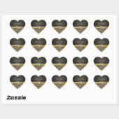 Stickers Merci Léopard Damask Monogram (Feuille)