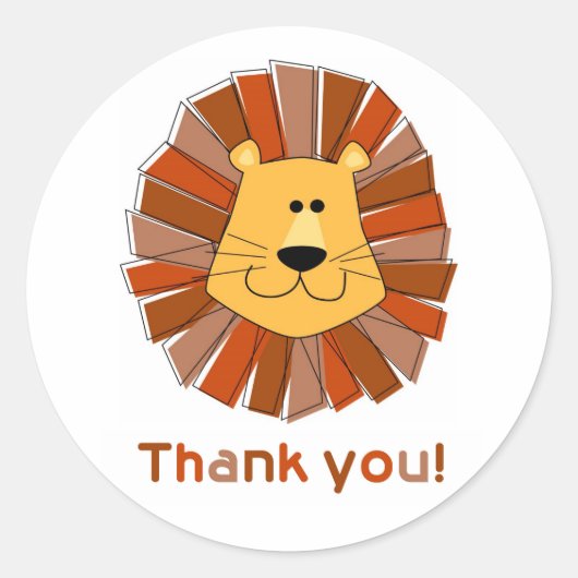Stickers Merci Lion (Devant)
