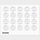 Stickers Merci - Mariage / Anniversaire (Feuille)