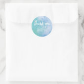 stickers Merci | MARIAGE | Aquarelle bleue (Sac)