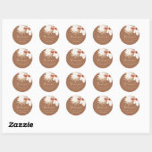 Stickers Merci Mariage Boho (Feuille)