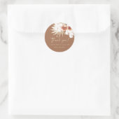 Stickers Merci Mariage Boho (Sac)