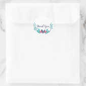 Stickers Merci Mariage Coeurs et vignes (Sac)