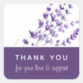 Stickers Merci Mariage lavande (Devant)