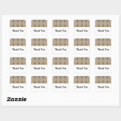 Stickers Merci Mariage Mocha (Feuille)