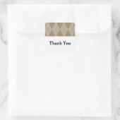 Stickers Merci Mariage Mocha (Sac)