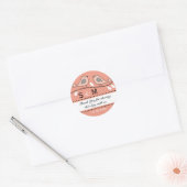 Stickers Merci Mariage Monogramme (Enveloppe)