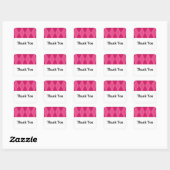 Stickers Merci Mariage rose Jacquard (Feuille)