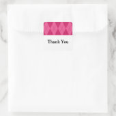 Stickers Merci Mariage rose Jacquard (Sac)